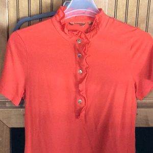 Tory Burch orange polo